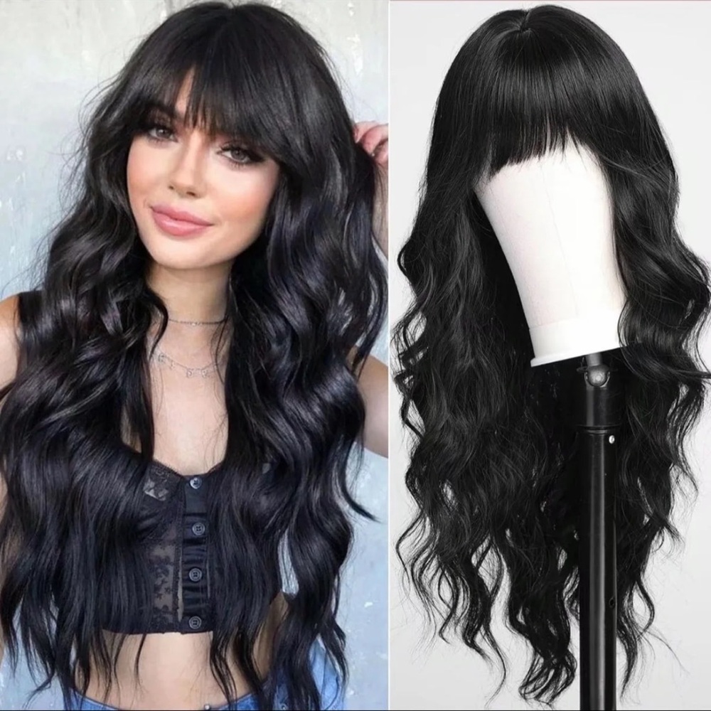 COPY - Black 30 inch wig synthetic